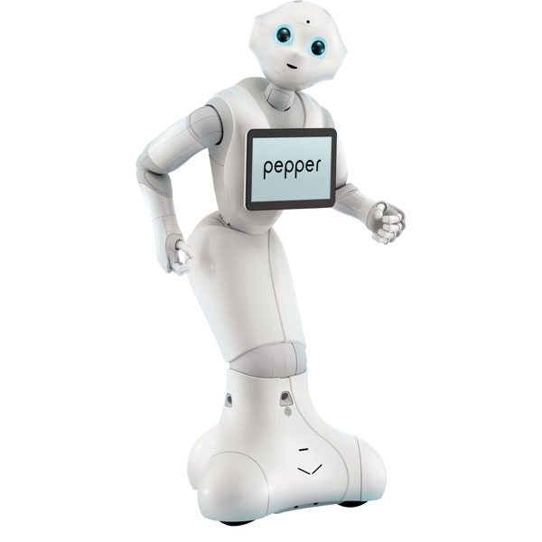 foto de robot Pepper mecánico que es el robot más vendido del mercado. Se trata de un robot social que sirve para aprender robótica