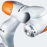 imagen de cobot o robot colaborativo de la empresa de robótica Kuka