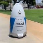 robot policía HP robocop K5 de Knightscope para vigilar las calles