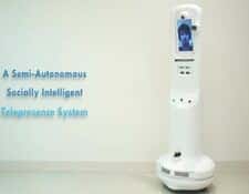robot de teleprensecia Teresa para llamadas y vídeo a distancia