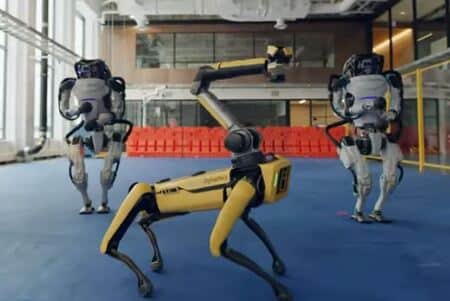 video de los robots de boston dynamics bailando