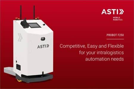 ASTI presenta un AGV con navegación SLAM para cargas de hasta 250 kg