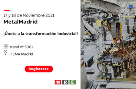ABB mostrará sus soluciones robóticas para la industria del metal en MetalMadrid 2021.