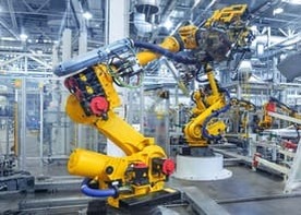 Robots industriales para fábrica de montajes