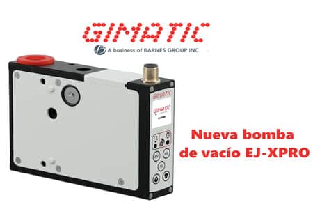 GIMATIC presenta la bomba de vacío EJ-XPRO con electrónica integrada