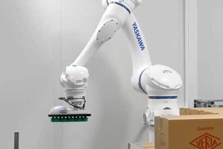 El robot HC20 de Yaskawa alivia el proceso de paletizado de Verla-Pharm