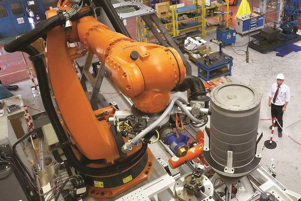 Robots industriales para manipular materiales radioactivos